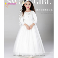 Hermosas niñas bebé 2015 venda caliente niños blancos princesa flor niña vestidos de alta calidad